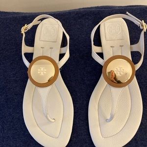 Tory Burch sandals 9.5 color “bleach/Royal tan”